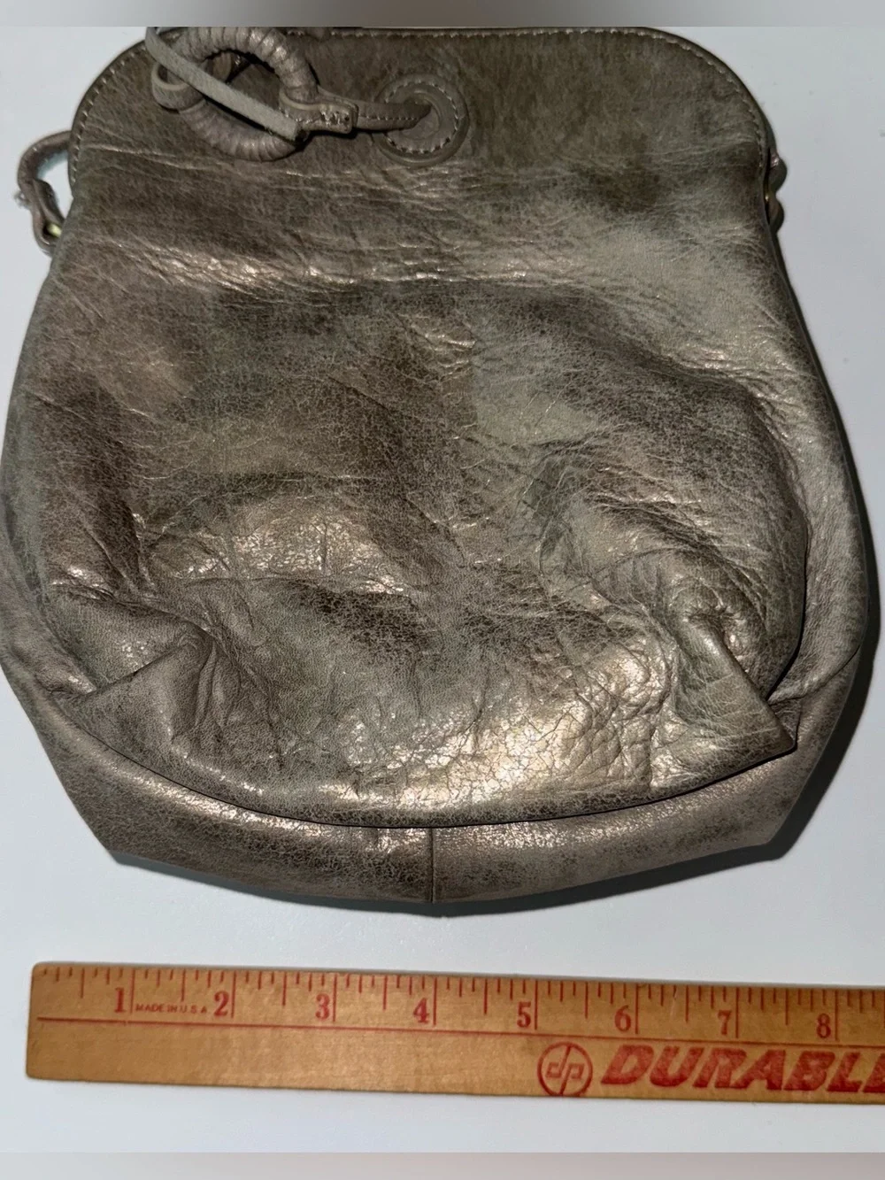 HOBO Birdy Crossbody Purse Tassel (Heavy Metal) 100% Genuine Leather NWOT!
